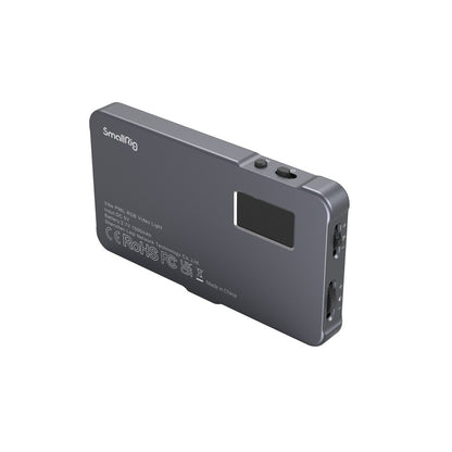 SmallRig Vibe P96L Ultrathin On-Camera RGB Video LED Light with Built-In 1500mAh Battery, 2500 to 8000K Color Dial, 21 Lightning FX, Adjustable Hue, Shoe Adapter, 1/4"-20 Threads, Magnets, LCD Status Display, USB Power Input | 3489B