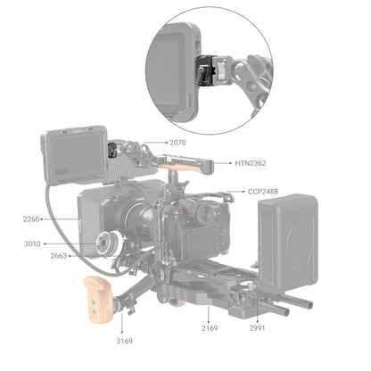 SmallRig HawkLock Drop-in Universal Mini QR Quick Release Plate and Clamp with Built-in Silicone Pads, Triple-Module Design, 5Kg Load Capacity & 1/4"-20 Threaded Holes for Camera Cages & Tripods 3513C