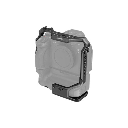 [CLEARANCE] SmallRig Formfitting Camera Cage with VG-C4EM Battery Grip Support, Multiple 1/4"-20 & 3/8"-16 Threads, NATO Rail & One Cold Shoe Mount for Sony Alpha a1 and Select Alpha a7 Mirrorless Cameras 3594