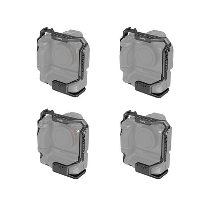 [CLEARANCE] SmallRig Formfitting Camera Cage with VG-C4EM Battery Grip Support, Multiple 1/4"-20 & 3/8"-16 Threads, NATO Rail & One Cold Shoe Mount for Sony Alpha a1 and Select Alpha a7 Mirrorless Cameras 3594