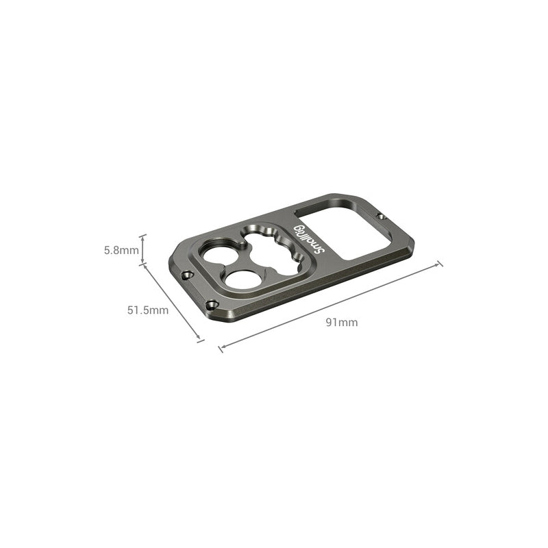 SmallRig Removable Threaded Lens Backplate Compatible with 17mm M-Mount Lenses for IPhone 13 Pro and Pro Max Smartphone Cage 3635, 3634