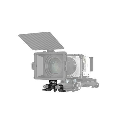 [CLEARANCE] SmallRig 15mm LWS Matte Box and Lens Support with 0.8" Vertical Adjustment and Adjustable Wingnut and Anti-Twist Design, 1/4"-20 Screws Compatible for Camera Rail Support System and Lenses 3652