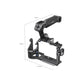 SmallRig Rhinoceros Camera Cage Kits Aluminum for Sony Alpha 7R V / Alpha 7 IV / Alpha 7S III with Top Handle, NATO Side Handle, HDMI Cable Clamp,  1/4""-20 & 3/8""-16 Threads, NATO Rail, Shoe Mount, QD Socket | 3708 3710"