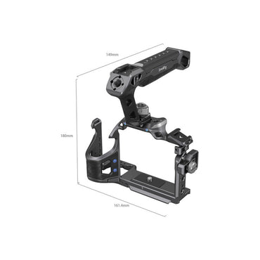 SmallRig Rhinoceros Advanced Camera Cage Kits Aluminum for Sony Alpha 7R V / Alpha 7 IV / Alpha 7S III with Top Handle, NATO Side Handle, HDMI Cable Clamp, 1/4""-20 & 3/8""-16 Threads, NATO Rail, Shoe Mount, QD Socket | 3710