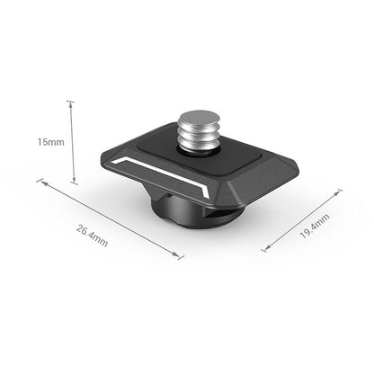 SmallRig Drop-In HawkLock Mini Universal Quick Release Plate with 5Kg Max Payload, Secure V-Notch Design for Onboard Monitor, Light, Microphone and other Camera Accessories | 3730C