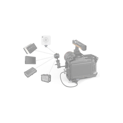 SmallRig Drop-In HawkLock Mini Universal Quick Release Plate with 5Kg Max Payload, Secure V-Notch Design for Onboard Monitor, Light, Microphone and other Camera Accessories | 3730C