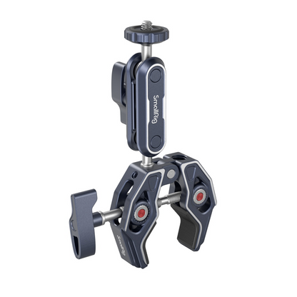 SmallRig Crab-Shaped Clamp with Ballhead Magic Arm with 3.5Kg Load Capacity, Anti-Twist Design and 360 Degree Adjustable Knob for Cameras, Monitors & LED Lights 3757B