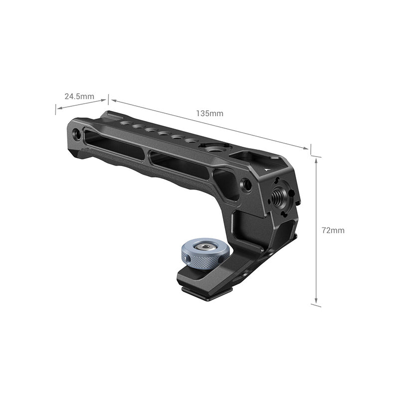 SmallRig Top Handle with Shoe Mount (Lite) with 5kg Load Capacity, Shoe Adapter & Thumbscrew, Multiple 1/4"-20 and 3/8"-16 Threads and Allen Wrench for Videography | 3764