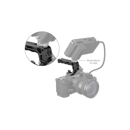 SmallRig Cheese Style Top Handle Lite with QR Quick Release NATO Clamp with 10kg Max Load Capacity, 1/4"-20 & 3/8"-16 Accessory Threads for Videography, Monitors and LED Lights | 3766