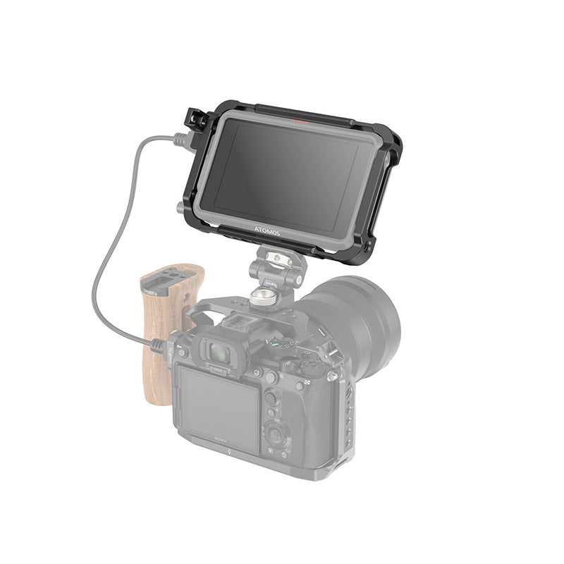 SmallRig On-Camera Monitor Cage Kit with HDMI Cable Clamp, Sun Hood,  Silicon Case and Screen Protector for Atomos Ninja V/Ninja V+ | 3788