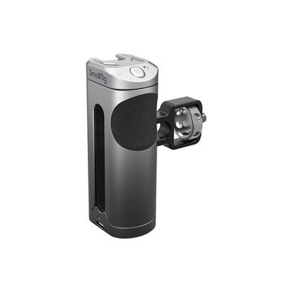 [CLEARANCE] SmallRig Smartphone Side Handle with Built-In Wireless Shutter Remote, Flexible Up/Down Adjustment, 1/4"-20 Case or Cage Connection and Top Cold Shoe Mount for Professional Shooting | 3838