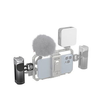 [CLEARANCE] SmallRig Smartphone Side Handle with Built-In Wireless Shutter Remote, Flexible Up/Down Adjustment, 1/4"-20 Case or Cage Connection and Top Cold Shoe Mount for Professional Shooting | 3838
