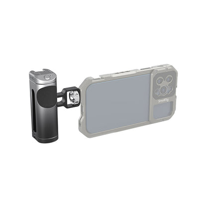 [CLEARANCE] SmallRig Smartphone Side Handle with Built-In Wireless Shutter Remote, Flexible Up/Down Adjustment, 1/4"-20 Case or Cage Connection and Top Cold Shoe Mount for Professional Shooting | 3838