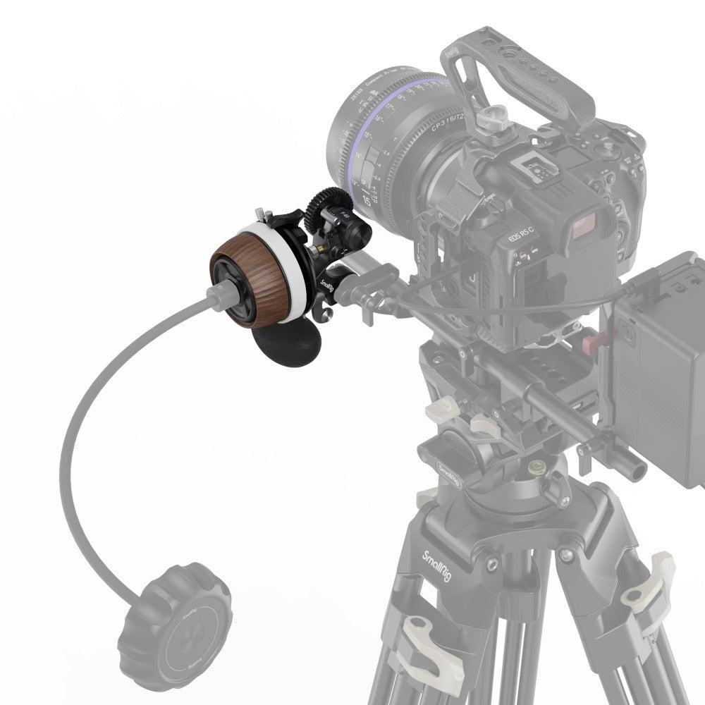 SmallRig Mini Follow Focus with A/B Stops & 15mm Rod Clamp and Snap-on Gear  Ring Belt for DLSRs and Mirrorless Cameras, Fits Different Diameter Lenses