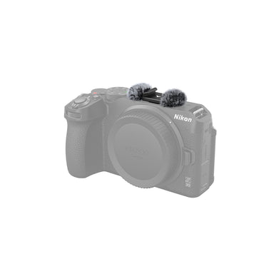 SmallRig Fuzzy Windbuster Top and Bottom Cold Shoe Mount with Built-In Faux Fur Cushions and Separate Mini LED Light Support for Nikon Z30 Mirrorless Camera 3859