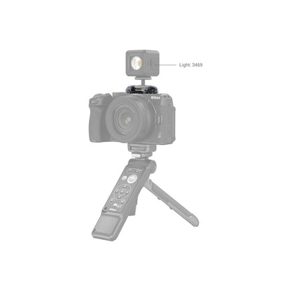 SmallRig Fuzzy Windbuster Top and Bottom Cold Shoe Mount with Built-In Faux Fur Cushions and Separate Mini LED Light Support for Nikon Z30 Mirrorless Camera 3859