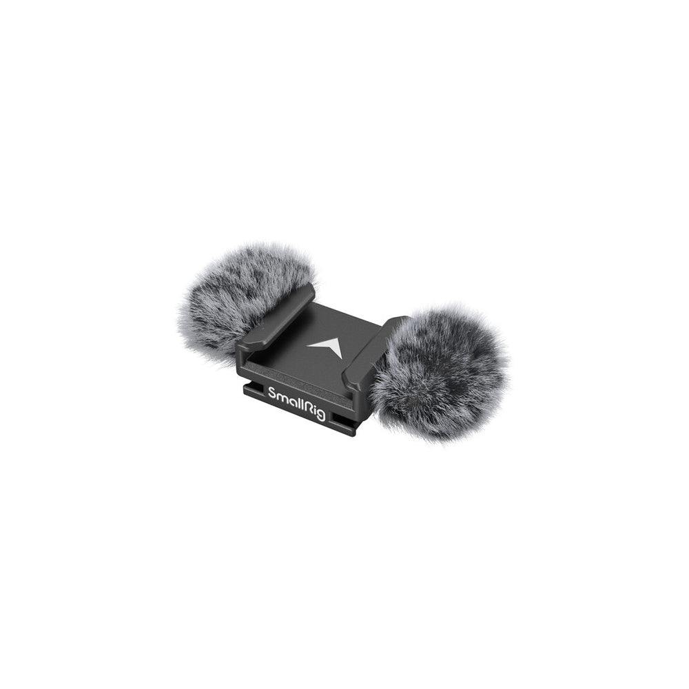 SmallRig Fuzzy Windbuster Top and Bottom Cold Shoe Mount with Built-In Faux Fur Cushions and Separate Mini LED Light Support for Nikon Z30 Mirrorless Camera 3859