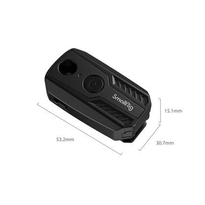 SmallRig Wireless Bluetooth Camera Shutter Remote Controller for Selected Sony, Canon, and Nikon Cameras with Built-in Cold Shoe Mount, 32.8' Connectivity Radius & 1/4"-20 Mounting Screw | 3902