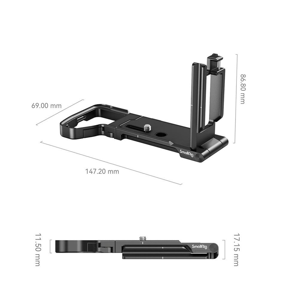 SmallRig Foldable L-Bracket Arca Type Dovetail Design, Foldable Side Plate, 1/4"-20 Threaded Holes for Sony a7 IV, a7R V & a7S III Mirrorless Cameras | 3984