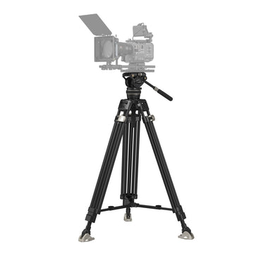SmallRig FreeBlazer AD-100 Heavy-Duty Carbon Fiber Professional Tripod Kit with DH10 Fluid Video Head, 360° 90°/-60° Pan & Tilt Control, Manfrotto and DJI RS Quick Release Plates, 197cm Max Adjustable Height, 10kg Max Load Capacity | 3989