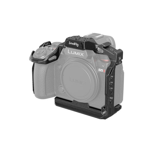 SmallRig Black Mamba Camera Cage with Arca-Type QR Quick Release Plate, Anti-Twist Locks 1/4"-20, 3/8"-16 Threads, NATO Rail & Shoe Mount for Select Panasonic Lumix Mirrorless Camera 4023