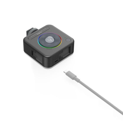 [CLEARANCE] SmallRig Vibe P108 RGB Video Light Built-In 2500mAh Battery with 2700-6500K Color Temperature, 12 Light FX, Shoe Mounts on 3 Sides + Base Adapter, 1-Handed Dimming, RGB, CCT Control Wheel for Vlogging (Phonograph) | 4276