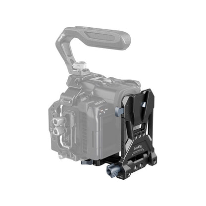 SmallRig Compact V-Mount Battery Mounting Plate System with Arca-Swiss QR Quick Release Plate, 90 Degree Rotating Plate and 15mm Rods with Chest Support for SmallRig VB50 / VB99, Sony Alpha, Canon EOS and Panasonic Lumix Series DSLR / Mirrorless Camera