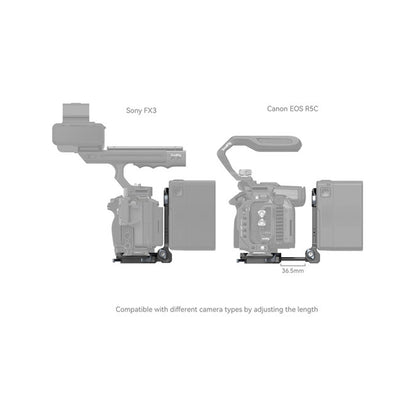 SmallRig Compact V-Mount Battery Mounting Plate System with Arca-Swiss QR Quick Release Plate, 90 Degree Rotating Plate and 15mm Rods with Chest Support for SmallRig VB50 / VB99, Sony Alpha, Canon EOS and Panasonic Lumix Series DSLR / Mirrorless Camera