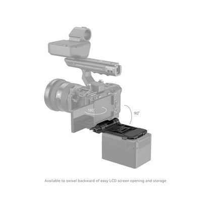 SmallRig Compact V-Mount Battery Mounting Plate System with Arca-Swiss QR Quick Release Plate, 90 Degree Rotating Plate and 15mm Rods with Chest Support for SmallRig VB50 / VB99, Sony Alpha, Canon EOS and Panasonic Lumix Series DSLR / Mirrorless Camera