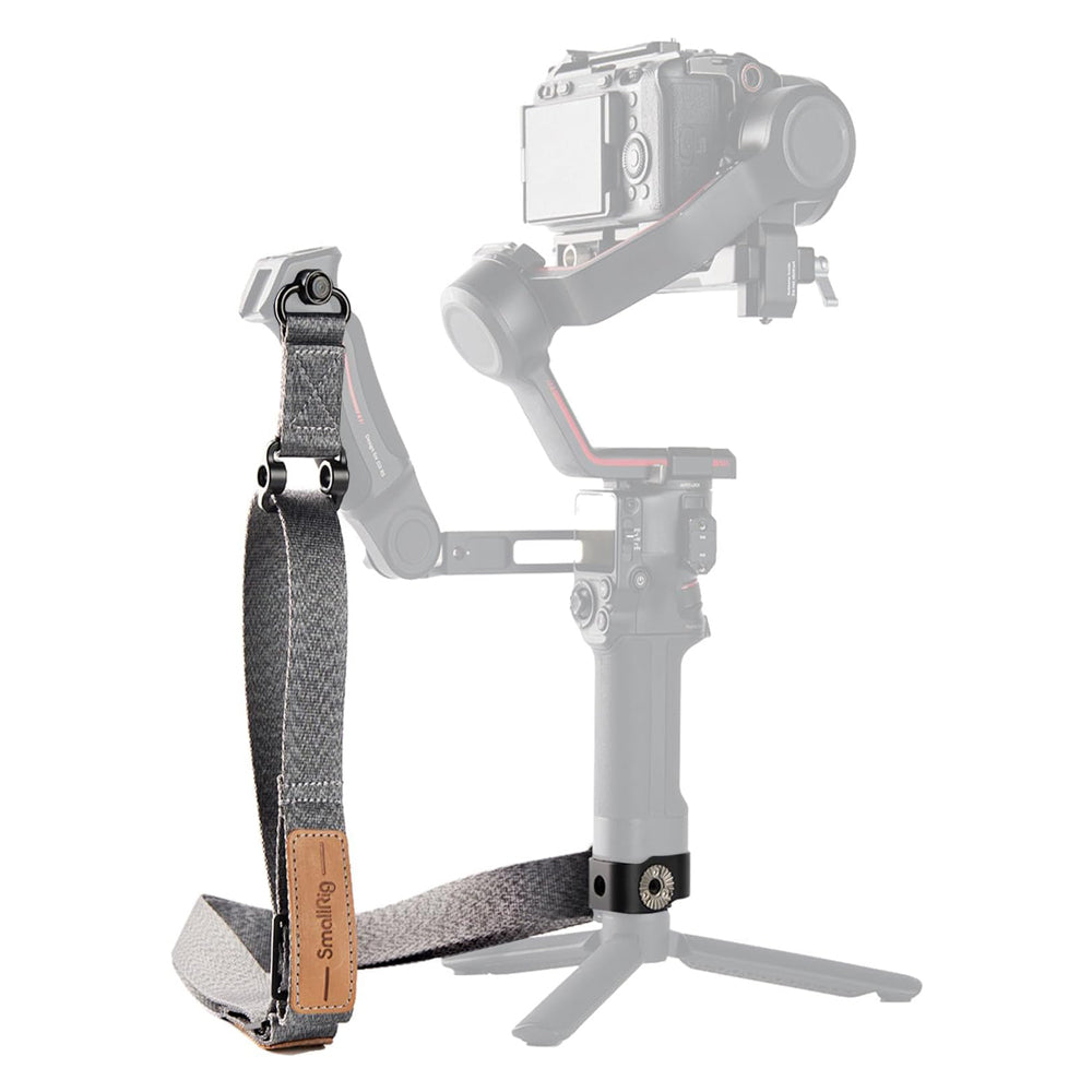 SmallRig Sling Handle with Weight-Reducing Shoulder Cross-Body Sling Strap for DJI RS 3 / RS 3 Pro / RS 2 Gimbal Stabilizer with Up to 30kg Payload Capacity, NATO Rail, 1/4"-20 Screw Mount, 3/8"-16 ARRI-Style Locating Threads