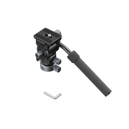 SmallRig Fluid Video Head Mount Plate with Leveling Base with Smooth Pan and Tilt Movements, 4Kg Max Payload and Built-In Wrench for Videography and Studio Equipment 4170