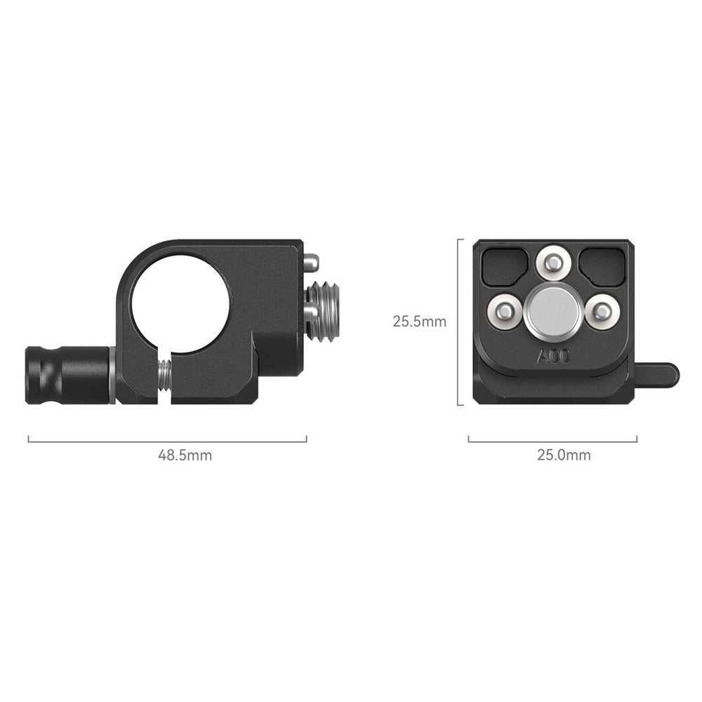 SmallRig Single 15mm ARRI Anti-Twist Locating Single Rod Clamp with Arri-Style Accessory Mount, QR Quick Release Function and 3/8"-16 Threaded Screw for Camera Handles, Cages and Plates 4171