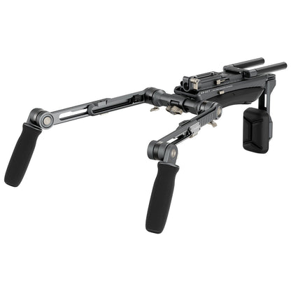 SmallRig HawkLock SR007 Pro Shoulder Rig with 2-in-1 Arca-Swiss / Manfrotto Plate, 360° Ergonomic Rotation Design, One-Touch Quick Adjustment, 1/4"-20 Thread Holes for Filmmaking, Professiol Videography & Content Creation | 4181