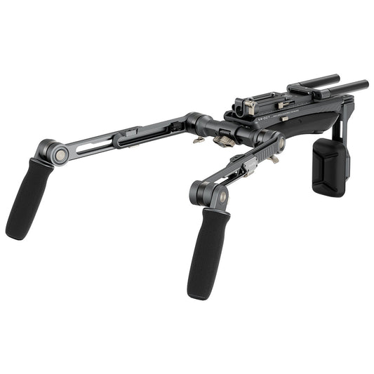 SmallRig HawkLock SR007 Pro Shoulder Rig with 2-in-1 Arca-Swiss / Manfrotto Plate, 360° Ergonomic Rotation Design, One-Touch Quick Adjustment, 1/4"-20 Thread Holes for Filmmaking, Professional Videography & Content Creation | 4181