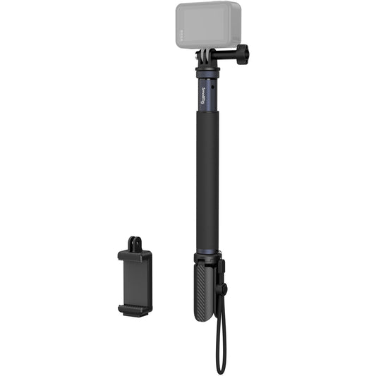 SmallRig 20cm to 95cm Telescopic Action Camera & Phone Selfie Stick with Detachable Tripod & Wrist Strap for GoPro, Insta360, DJI, iPhone & Android Smartphones | 4192