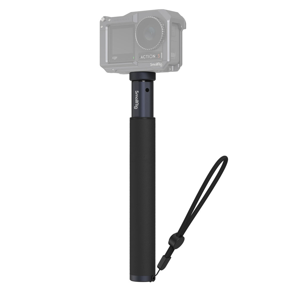 SmallRig 20cm to 95cm Telescopic Action Camera & Phone Selfie Stick with Detachable Tripod & Wrist Strap for GoPro, Insta360, DJI, iPhone & Android Smartphones | 4192