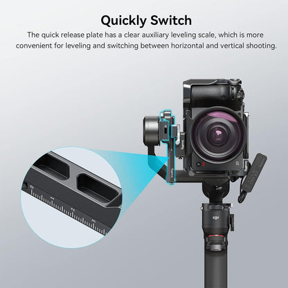 [CLEARANCE] SmallRig Light Aluminum Camera Vertical Arm Extension for DJI RS 3 Mini Gimbal Stabilizer with Arca-Swiss Type Quick Release Base Plate, Locking Lever, and Low center of Gravity | 4196