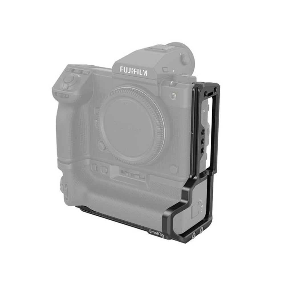 SmallRig L Bracket for Fujifilm GFX100 II Mirrorless Camera & VG-GFX100II Battery Grip with Arca-Type Baseplate, 18mm Side Plate 1/4"-20 and 3/8"-16 Threads, QD and Cold Shoe Mount, Strap Slots with Screw and Side Locks | 4203