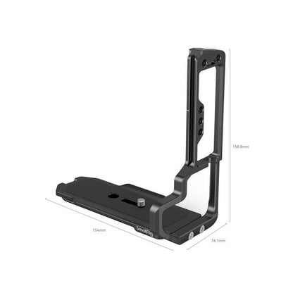 SmallRig L Bracket for Fujifilm GFX100 II Mirrorless Camera & VG-GFX100II Battery Grip with Arca-Type Baseplate, 18mm Side Plate 1/4"-20 and 3/8"-16 Threads, QD and Cold Shoe Mount, Strap Slots with Screw and Side Locks | 4203