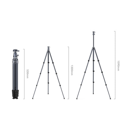 SmallRig FreeRover AP-02 50mm Travel Compact Tripod with Adjustable 4-Section Telescopic Legs, Inverted Shooting Angle, Built-in Bubble Level, 150cm Max Height, Arca-Swiss Quick Release Plate, 8kg Max Load Capacity | 4222
