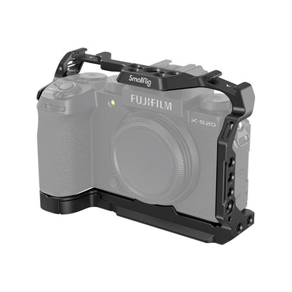 SmallRig Full Camera Cage Kit for Fujifilm X-S20 Mirrorless Camera with Arca-Type Baseplate, 1/4"-20 and 3/8" Threads, QD and Cold Shoe Mounts, Strap Slots with Screw and Side Locks | 4230