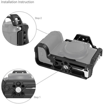 SmallRig Full Camera Cage Kit for Fujifilm X-S20 Mirrorless Camera with Arca-Type Baseplate, 1/4"-20 and 3/8" Threads, QD and Cold Shoe Mounts, Strap Slots with Screw and Side Locks | 4230