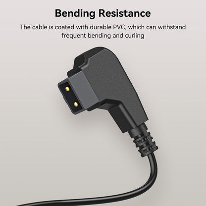 SmallRig Right-Angle Male D-Tap to NP-FZ100 Dummy Battery 6.6' Coiled Power Cable with 8-8.4V Output & Upgraded Chip for Full Decoding | 4253B
