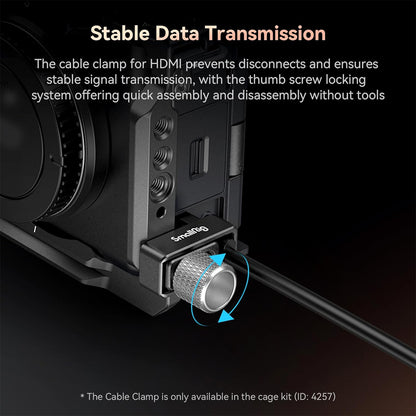 SmallRig Aluminum Formfitting Full Camera Cage Kit for Sony ZV-E1 with Silicone Handle Grip, Arca-Swiss Plate, HDMI Cable Clamp, 1/4"-20 Threaded Screw & Hole, ARRI 3/8" -16 Locating Holes, Dual Cold Shoe Mount, QD Socket Support | 4257