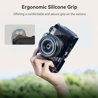 SmallRig L Shape Grip for Nikon Zf Mirrorless Camera with Arca-Type Compatible Dovetails, 1/4"-20 Thumbscrew wih D-Rings, Integrated QR Plate for Tripod and Gimbal | 4262