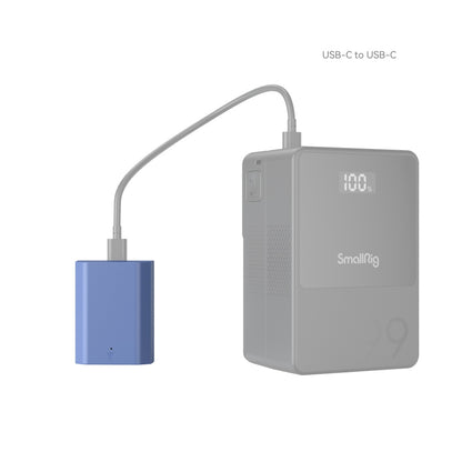 SmallRig NP-FZ100 Rechargeable Li-Ion Battery Pack 2400mAh 7.2V with 0.6m USB Type C Charging Cable for Sony Alpha, A1，A7C，A7R IV，A7 III，A9 II，A7S III，A7R III，A7R V，A6700，A6600 | 4265B