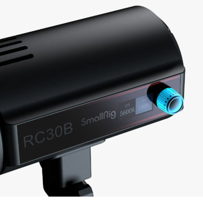 [CLEARANCE] SmallRig RC 30B Portable Bi-Color LED Video Light with 4-Leaf Barndoor and Beam Control Ring for Photography and Studio Lighting | 4279