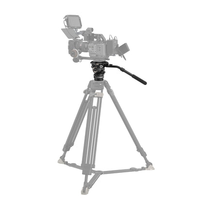 SmallRig PH8 Professional 75mm Fluid Head for Video Tripod, Monopod, Slider & Jibs with Manfrotto Snap-In Quick Release Plate for Digital Camera, Camcorder & Smartphone Holders | 4287