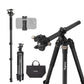 SmallRig CT200 Lateral Center Column Camera Tripod with Smartphone Holder, Arca-Type Quick Release Ball Head, 4-Section Legs, Monopod Function, 10kg Load Capacity, and 185cm Maximum Height | 4288