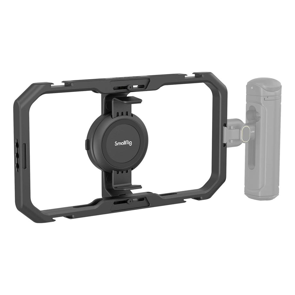 SmallRig Quick Release Universal Phone Cage for 2.5 to 3.4" Wide iPhone & Android Smartphone with 4x Cold Shoe Mounts & 12x 1/4"-20 Threaded Holes | 4299